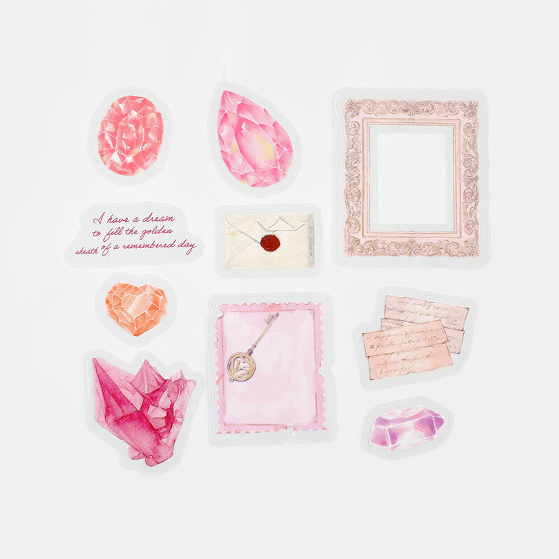 Museum clear sticker flakes designed by BGM - Genmu