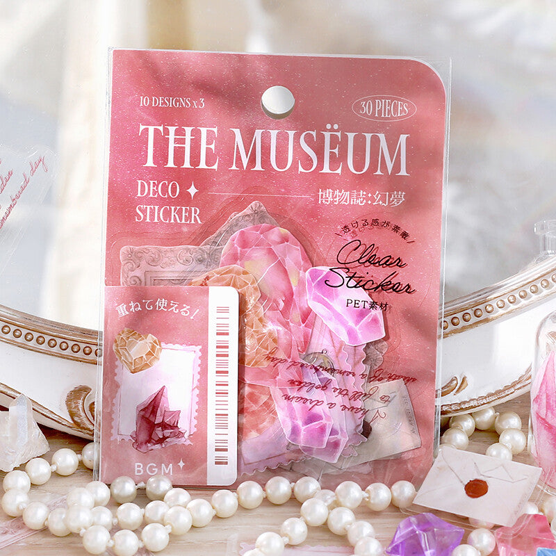 Museum clear sticker flakes designed by BGM - Genmu
