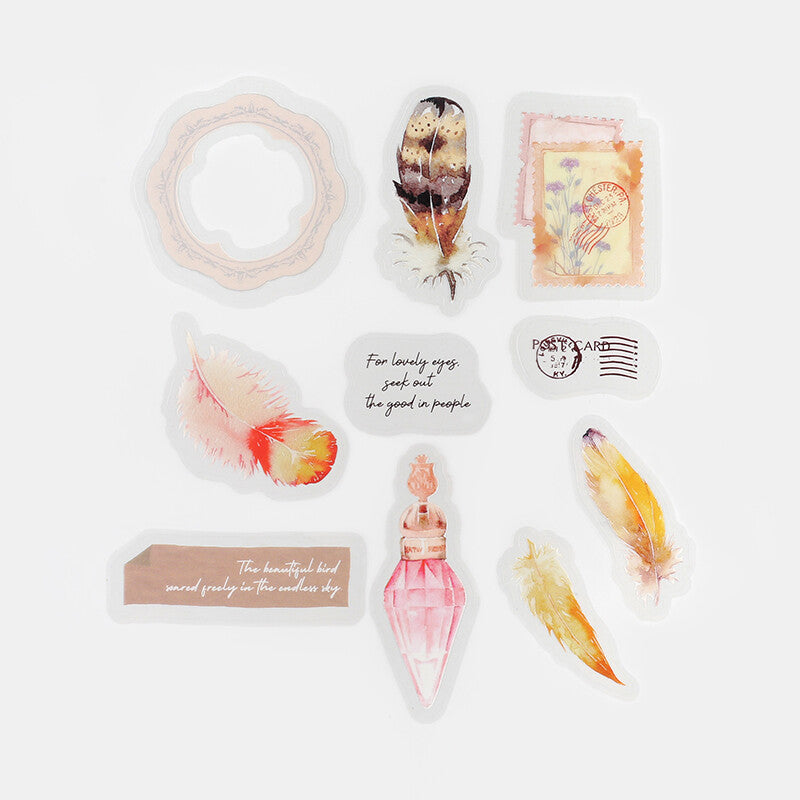 The museum clear sticker flakes designed by BGM - Kinpu