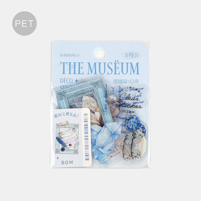 Museum Clear sticker flakes designed by BGM - Phoenix night