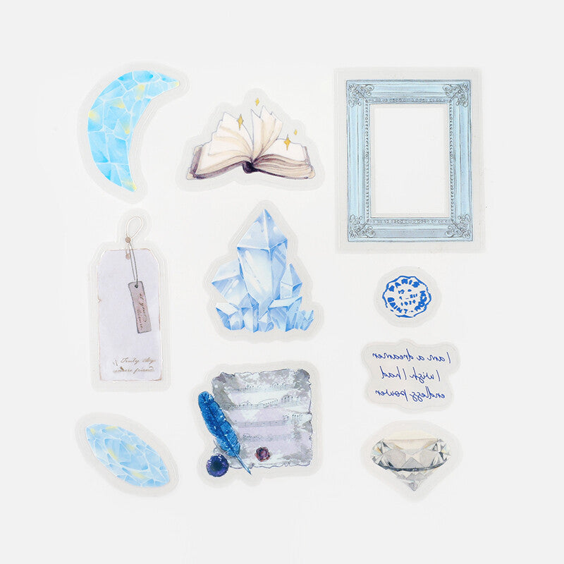Museum Clear sticker flakes designed by BGM - Phoenix night