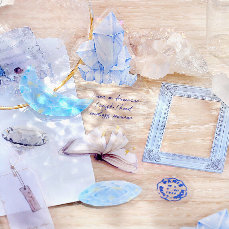 Museum Clear sticker flakes designed by BGM - Phoenix night
