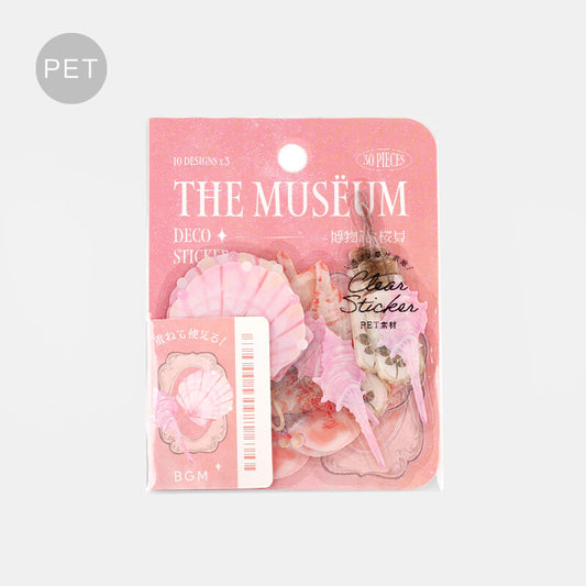 Museum Clear sticker flakes designed by BGM - Cherry Blossom Shell