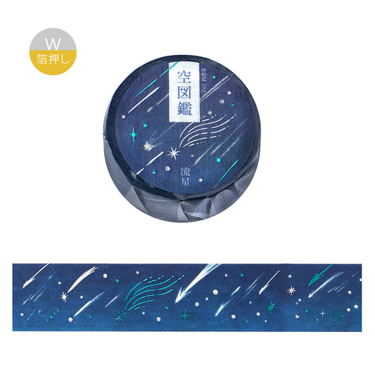 The Sky of One Day Foil-stamped Washi Tape - Meteor