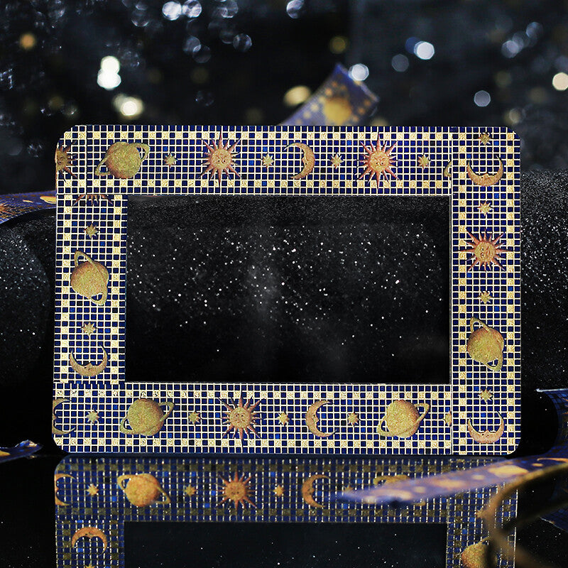 Tile Art Foil-stamped Washi Tape - Universe