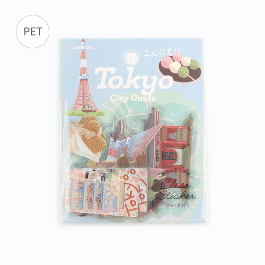 Tokyo City Guide Clear Stickers by BGM