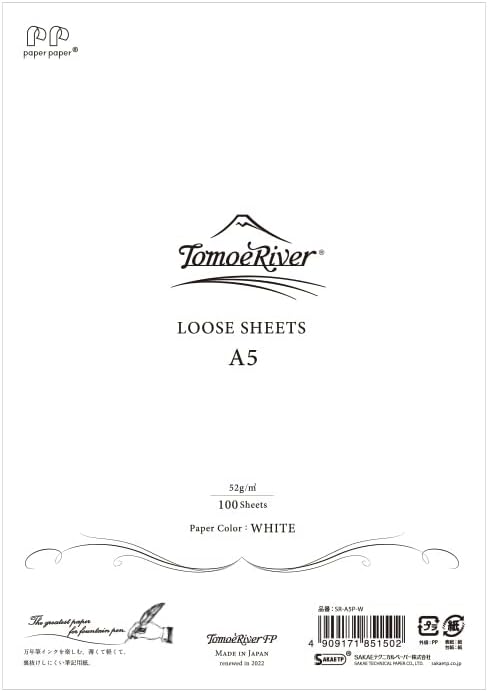 Sanzen Tomoe River White A5 - 100 Loose Sheets