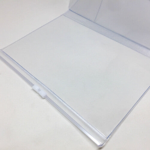 Nouto A5-Size Transparent Notebook Cover with Zipper Pocket