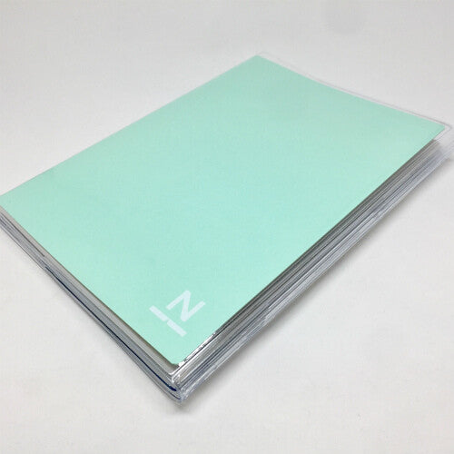 Nouto A5-Size Transparent Notebook Cover with Zipper Pocket