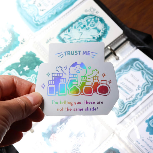 Trust Me Vinyl Sticker (Holographic)