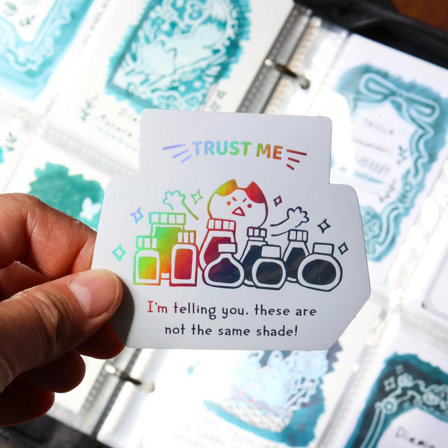 Trust Me Vinyl Sticker (Holographic)