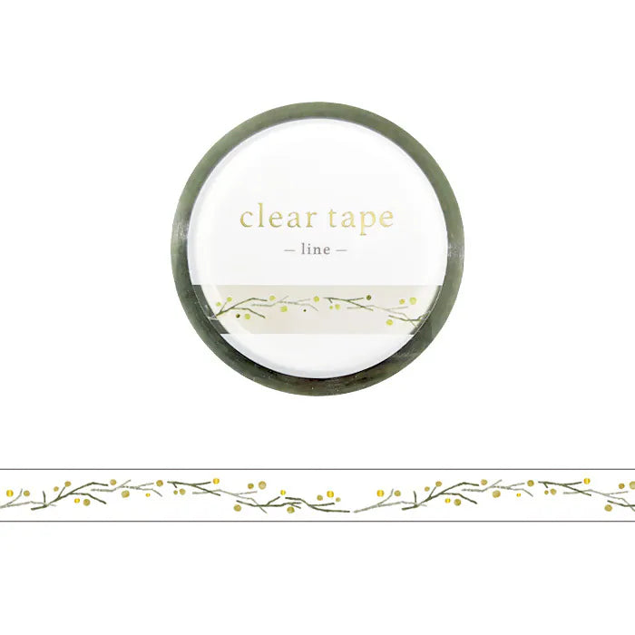 Mimosa Foil Stamped Clear Tape