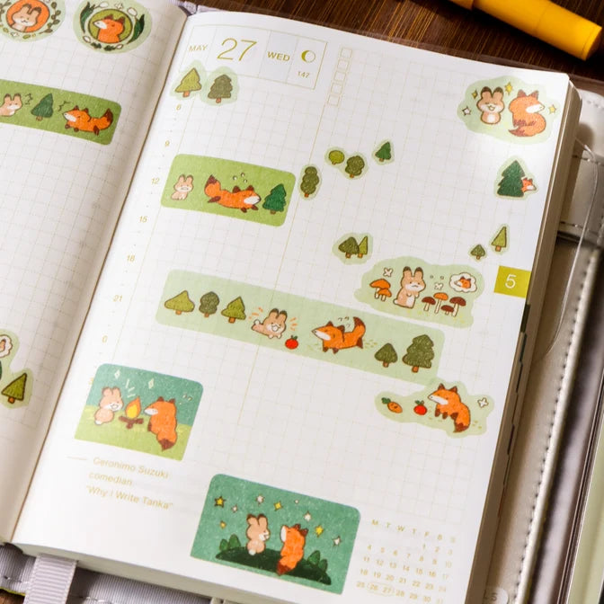 Unlikely Duo Washi Sticker Sheet