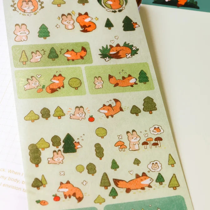 Unlikely Duo Washi Sticker Sheet