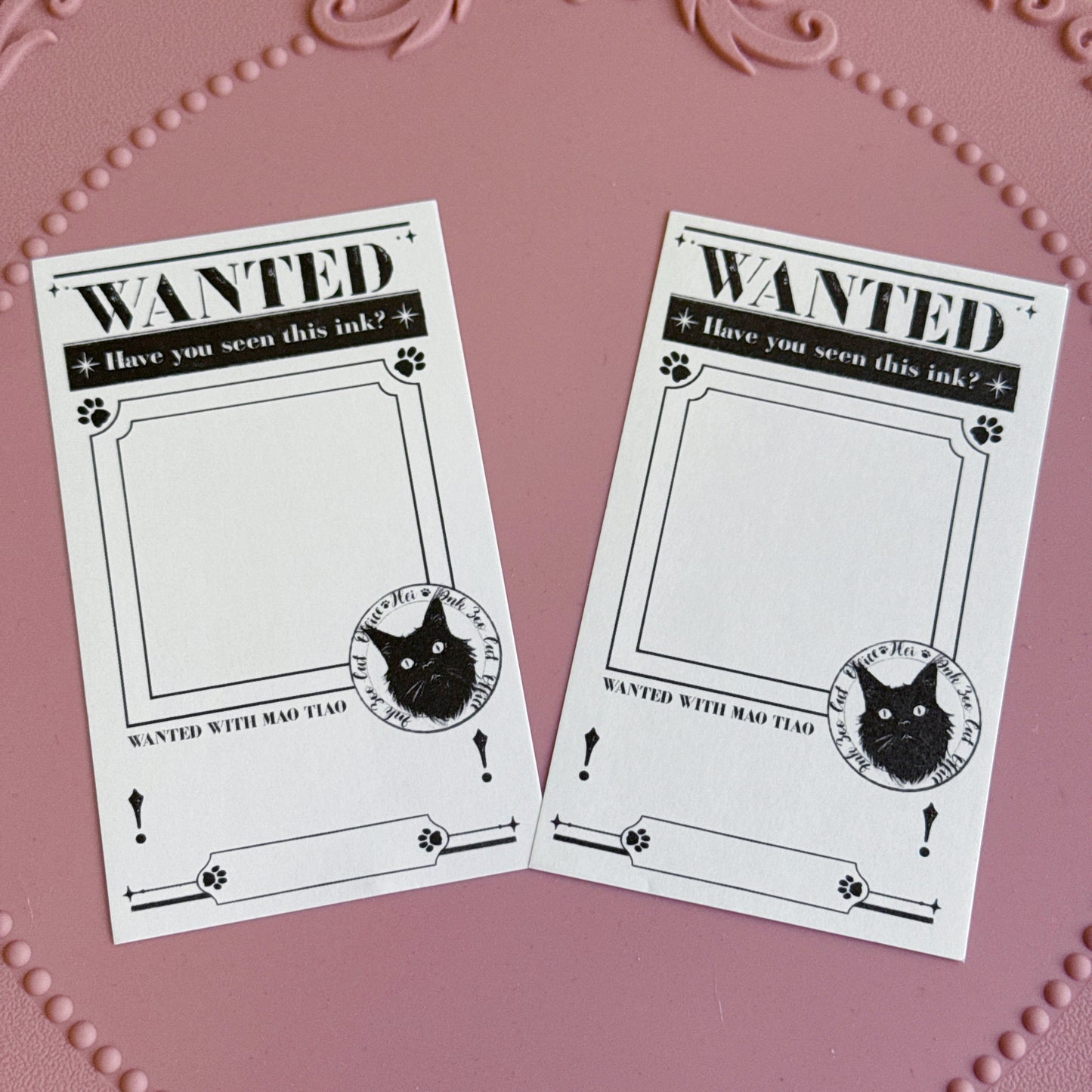 Wanted Ink Swatch Cards