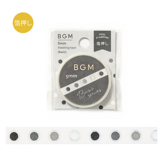Basic Rounds - Foil Stamped Washi Tape