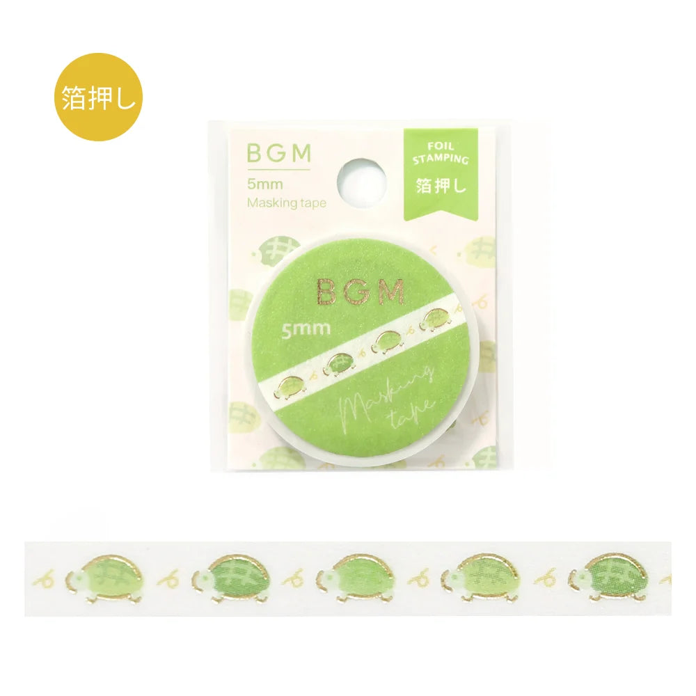 Running Turtle - Foil Stamped Washi Tape