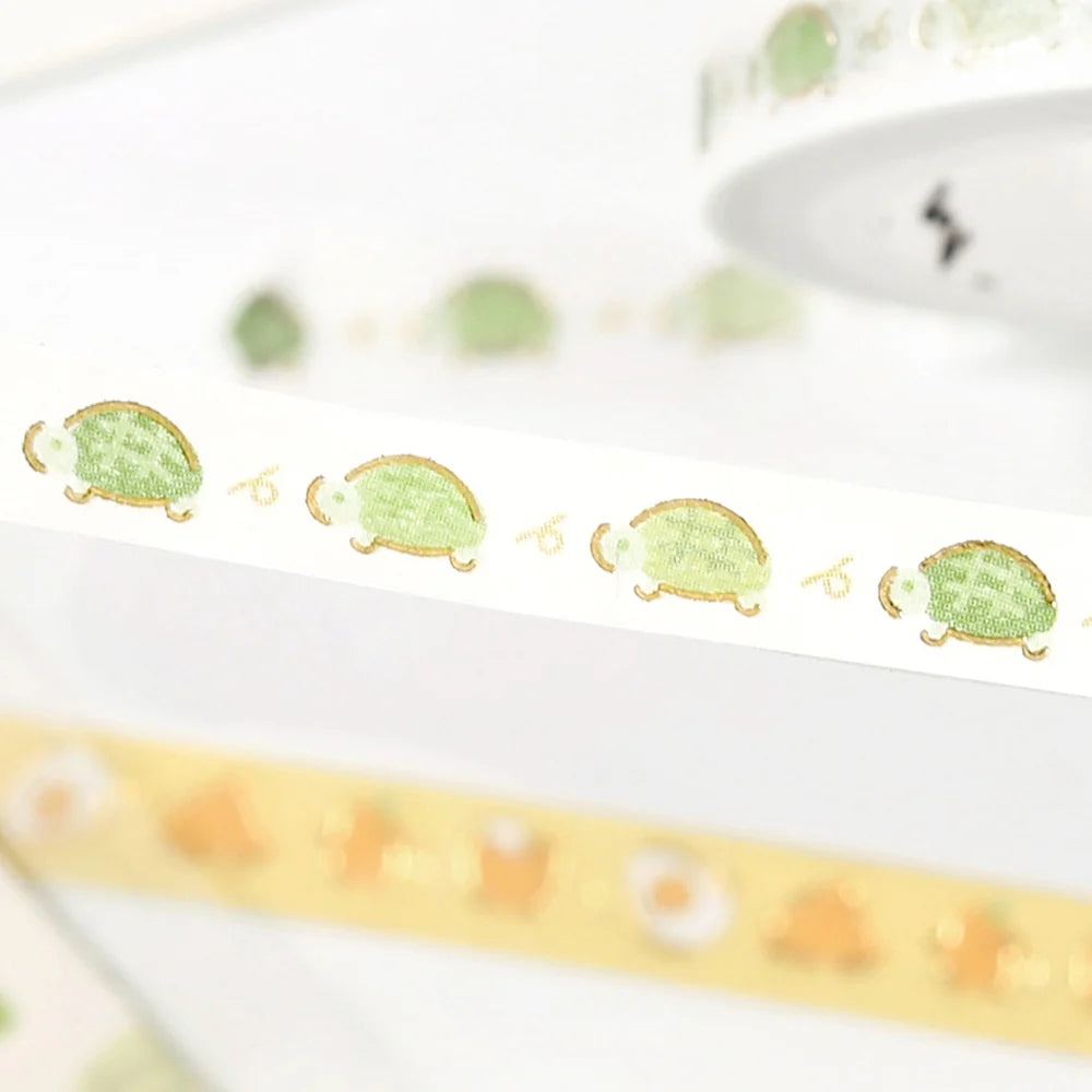 Running Turtle - Foil Stamped Washi Tape