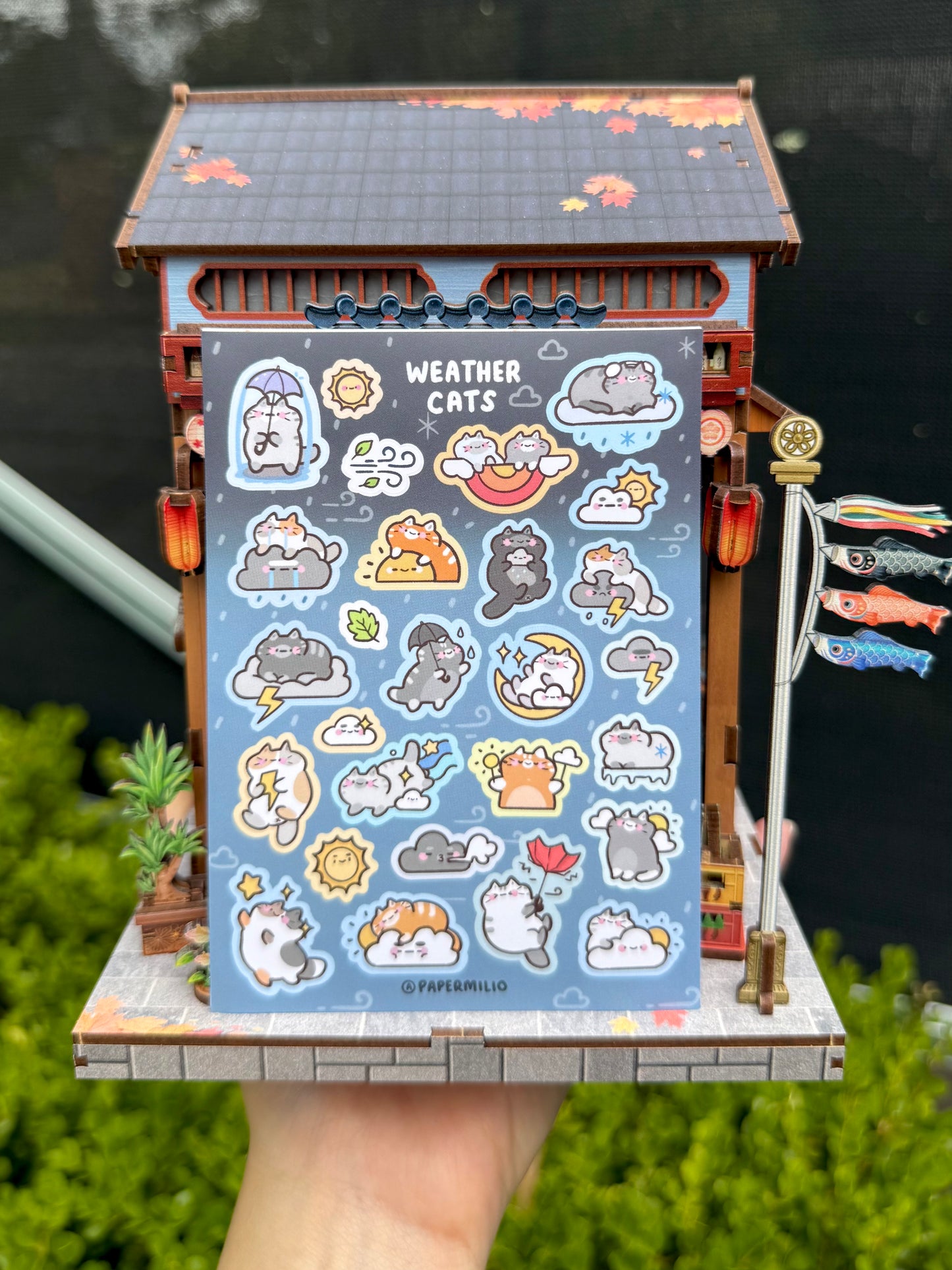 Weather Cats Sticker Sheet