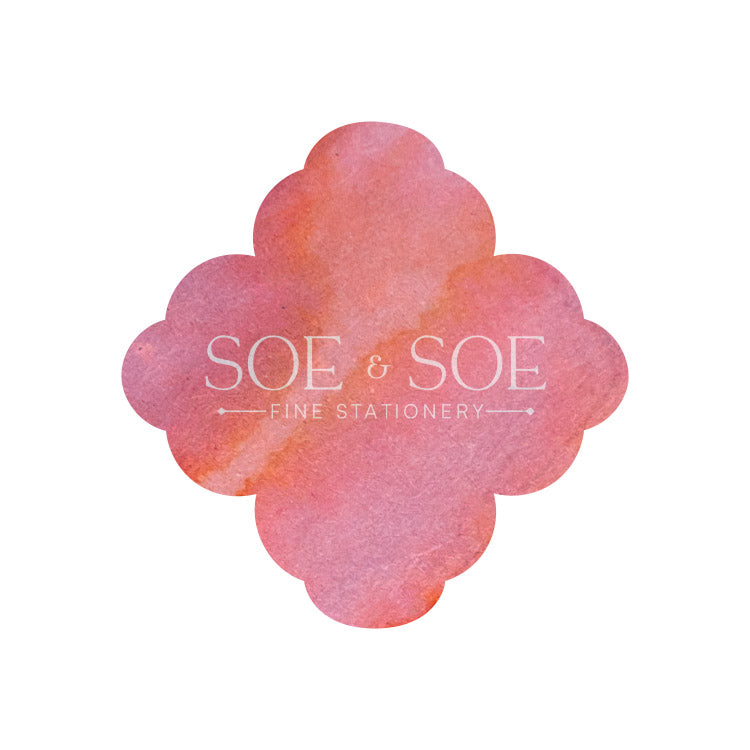 Ink Swatch with Soe & Soe Fine Stationery Logo