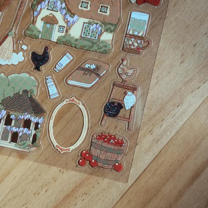 Wisteria Cottage PET Sticker Sheet