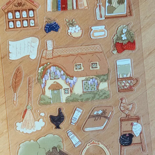 Wisteria Cottage PET Sticker Sheet