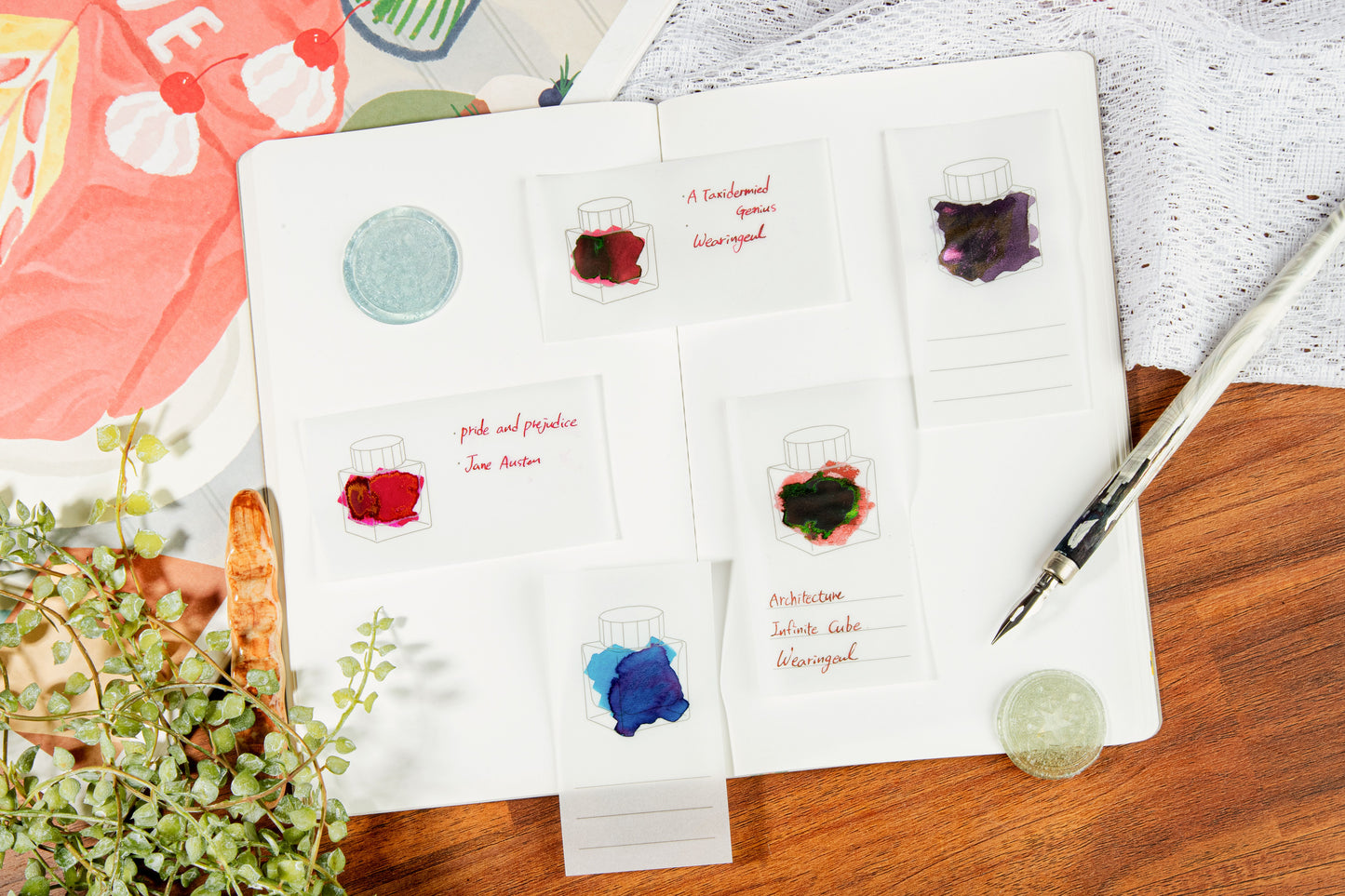 Tracing Ink Color Chart Card Vertical