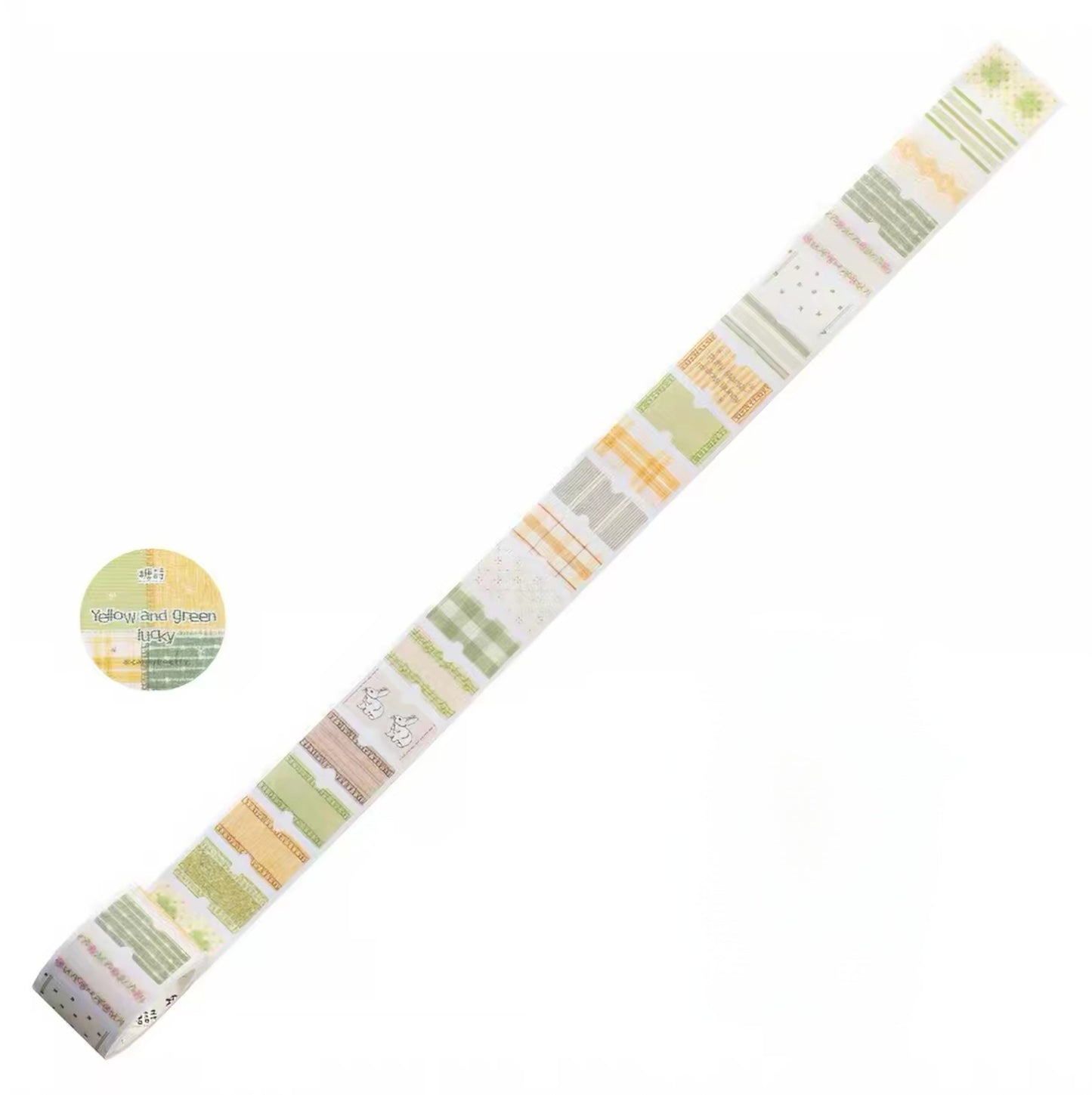 Candy Poetry - Yellow & Green Lucky Sticker Roll