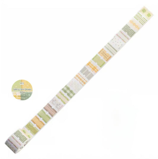 Candy Poetry - Yellow & Green Lucky Sticker Roll
