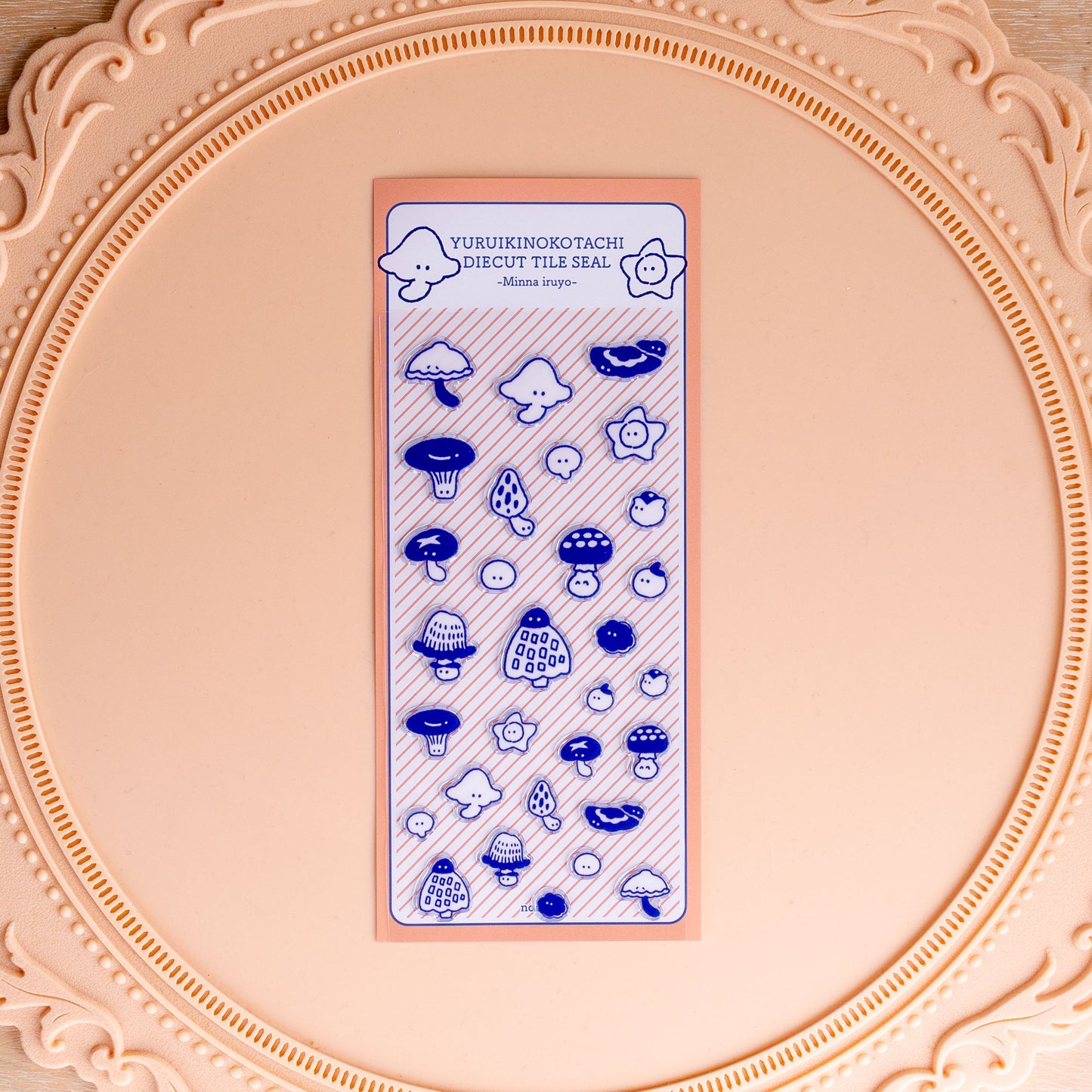 Yurui Kinoko-tachi Die-Cut Tile Stickers