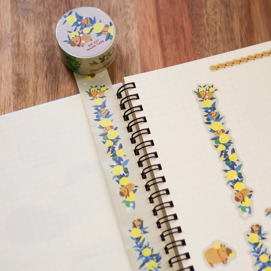 Yuzu Thief Capy Kiss Cut Washi Tape