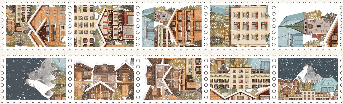 Zermatt Stamps Washi Tape