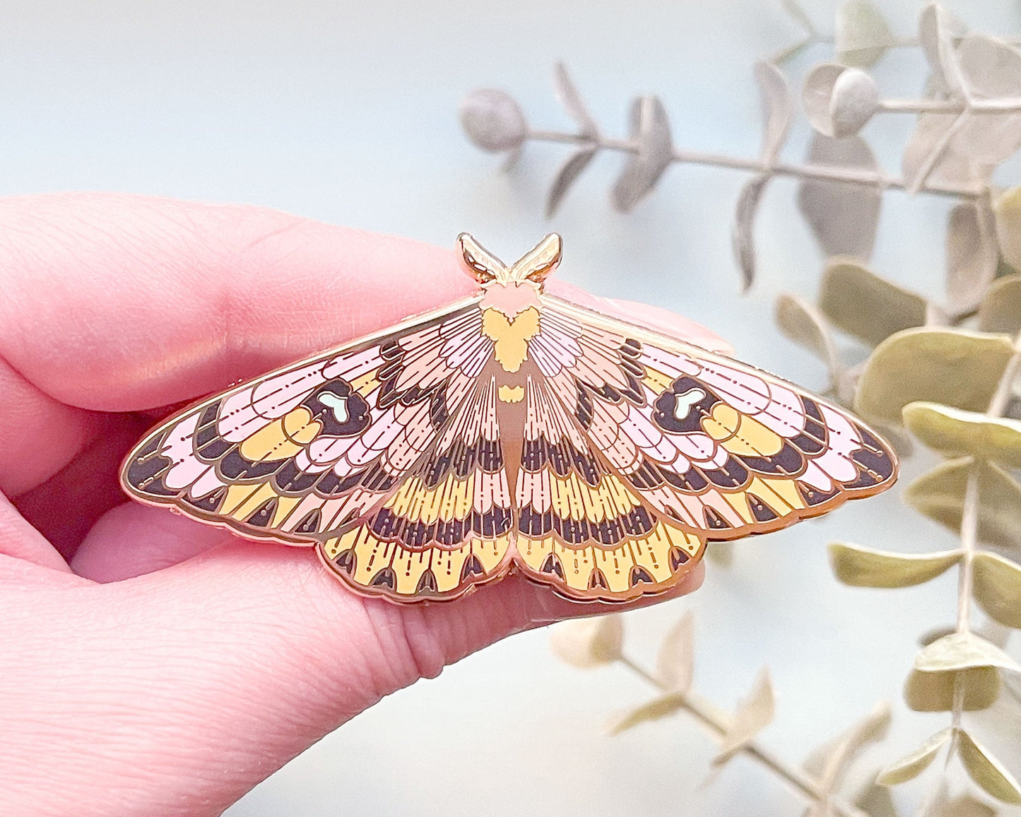 Sheep Moth (Hemileuca Eglanterina) Enamel Pin