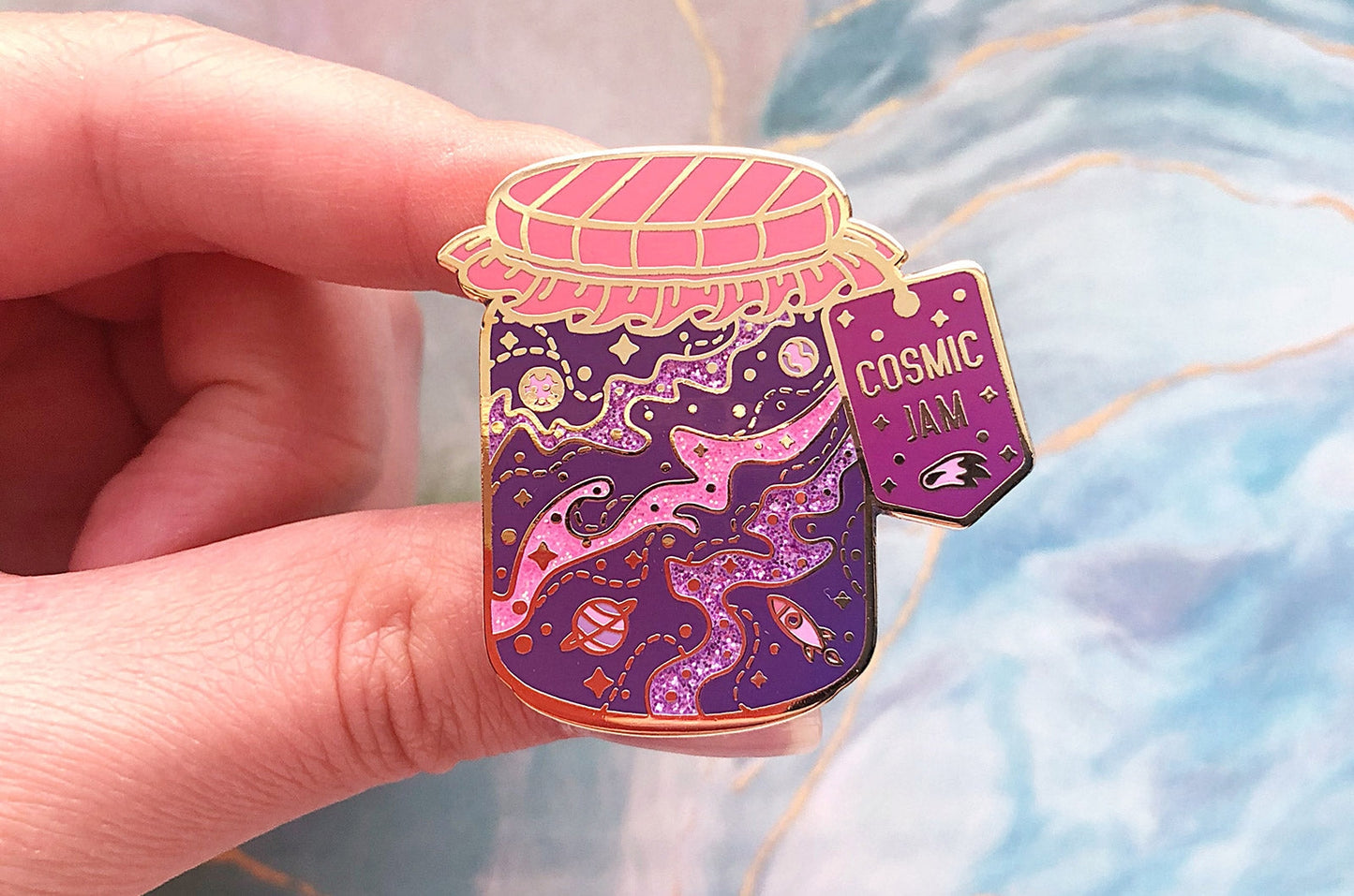 Cosmic Jam Enamel Pin