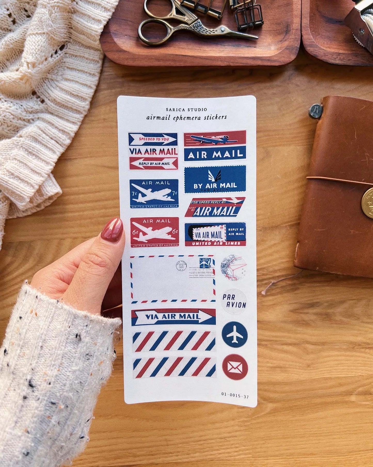 Airmail Ephemera Sticker