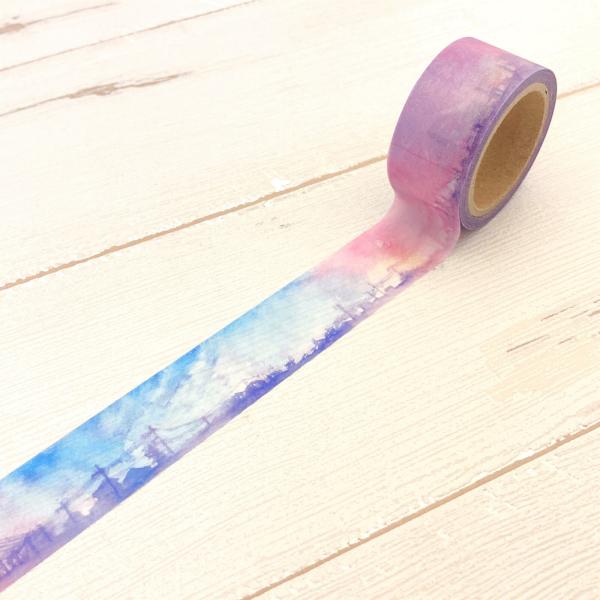 Papier Platz x AWA Washi Tape - Panoramic Dusk Sky