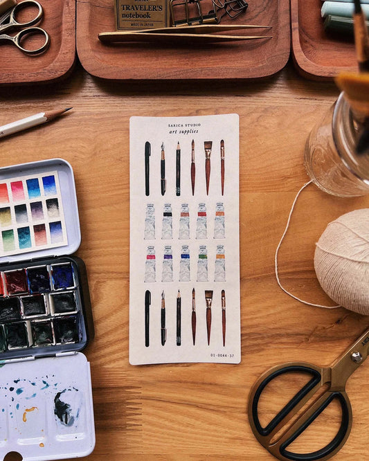 Art Supplies Sticker by Sarica Studio