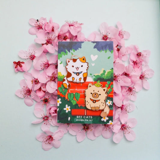 Bff Cats Enamel Pin Set
