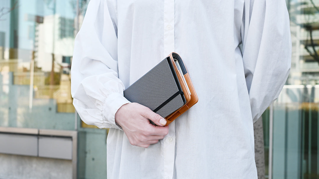 Bullet Jotter Writing Pad and Cover Set - Gabardine Grey