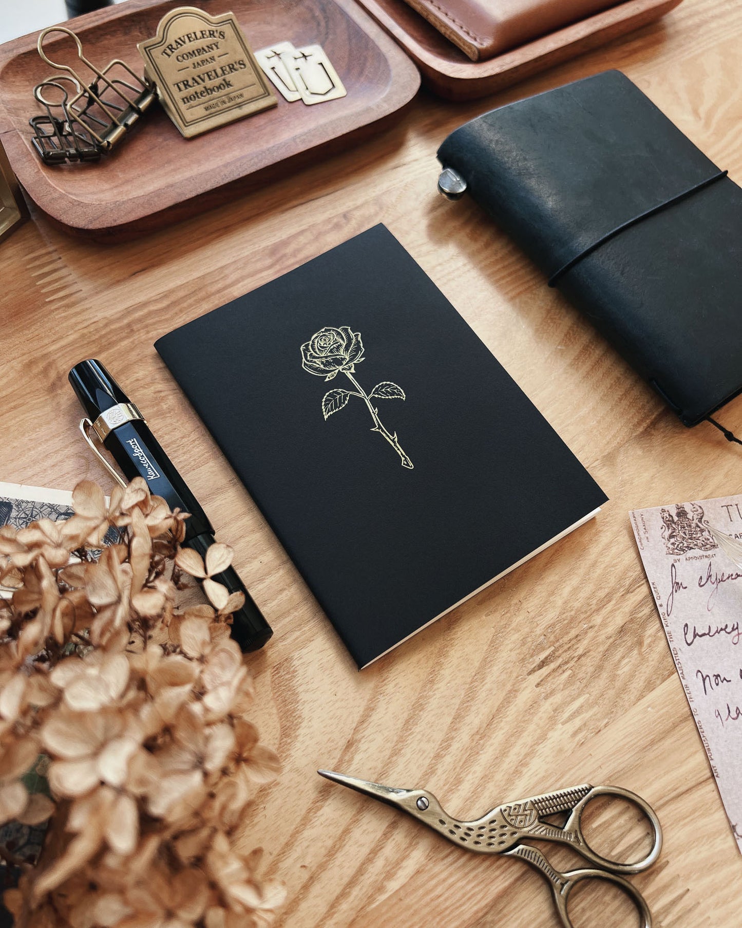 Rose Notebook - Passport Size