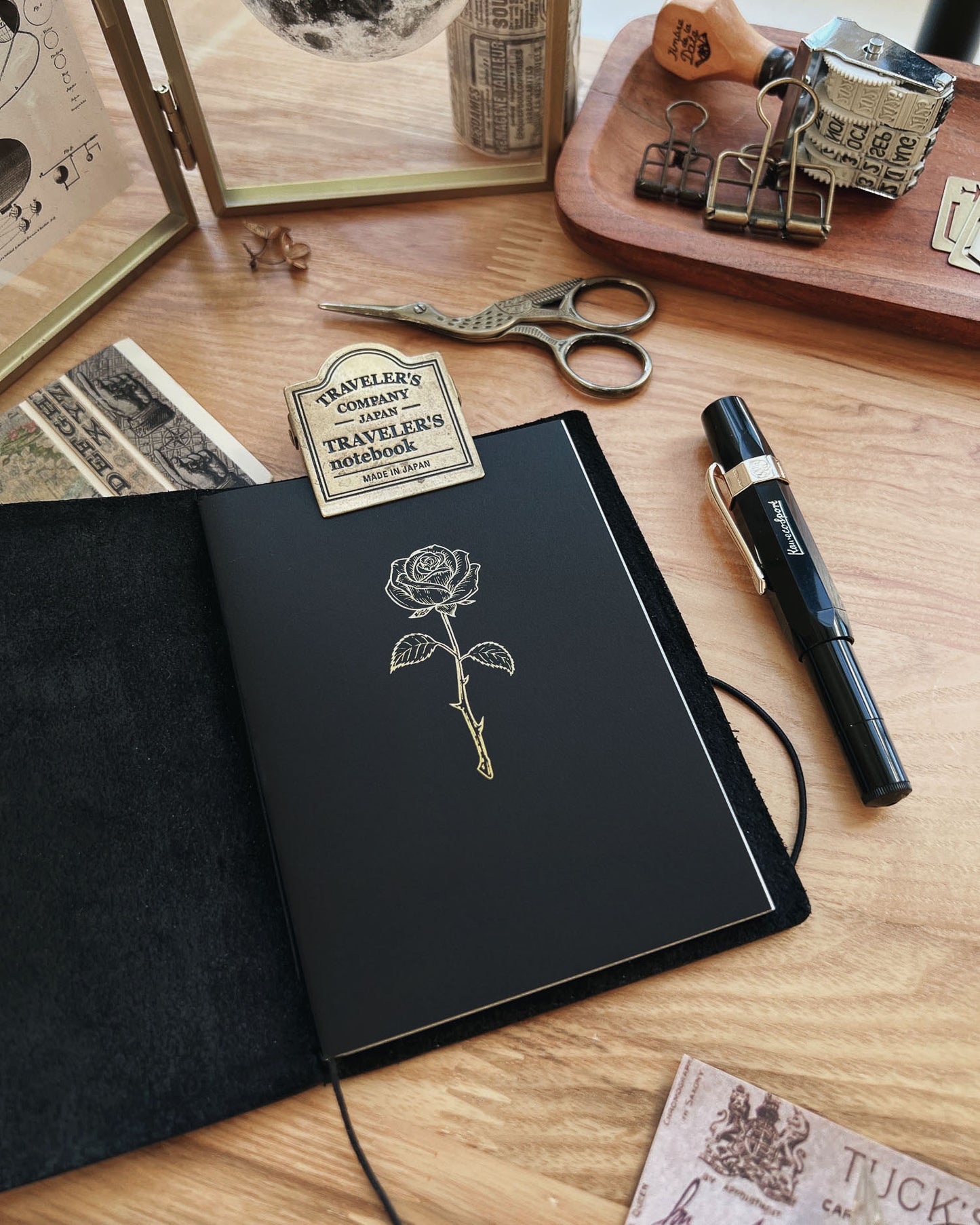 Rose Notebook - Passport Size