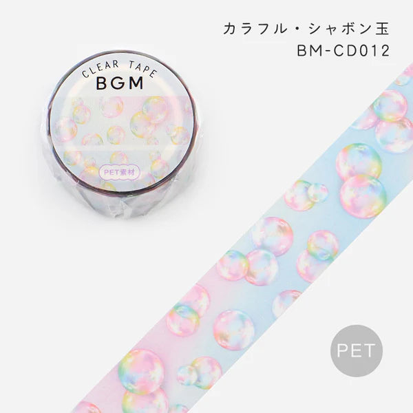 Colourful Soap Bubbles Clear Tape