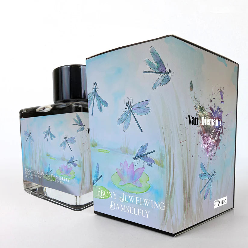 2025 July Limited Edition - Ebony Jewelwing Damselfly