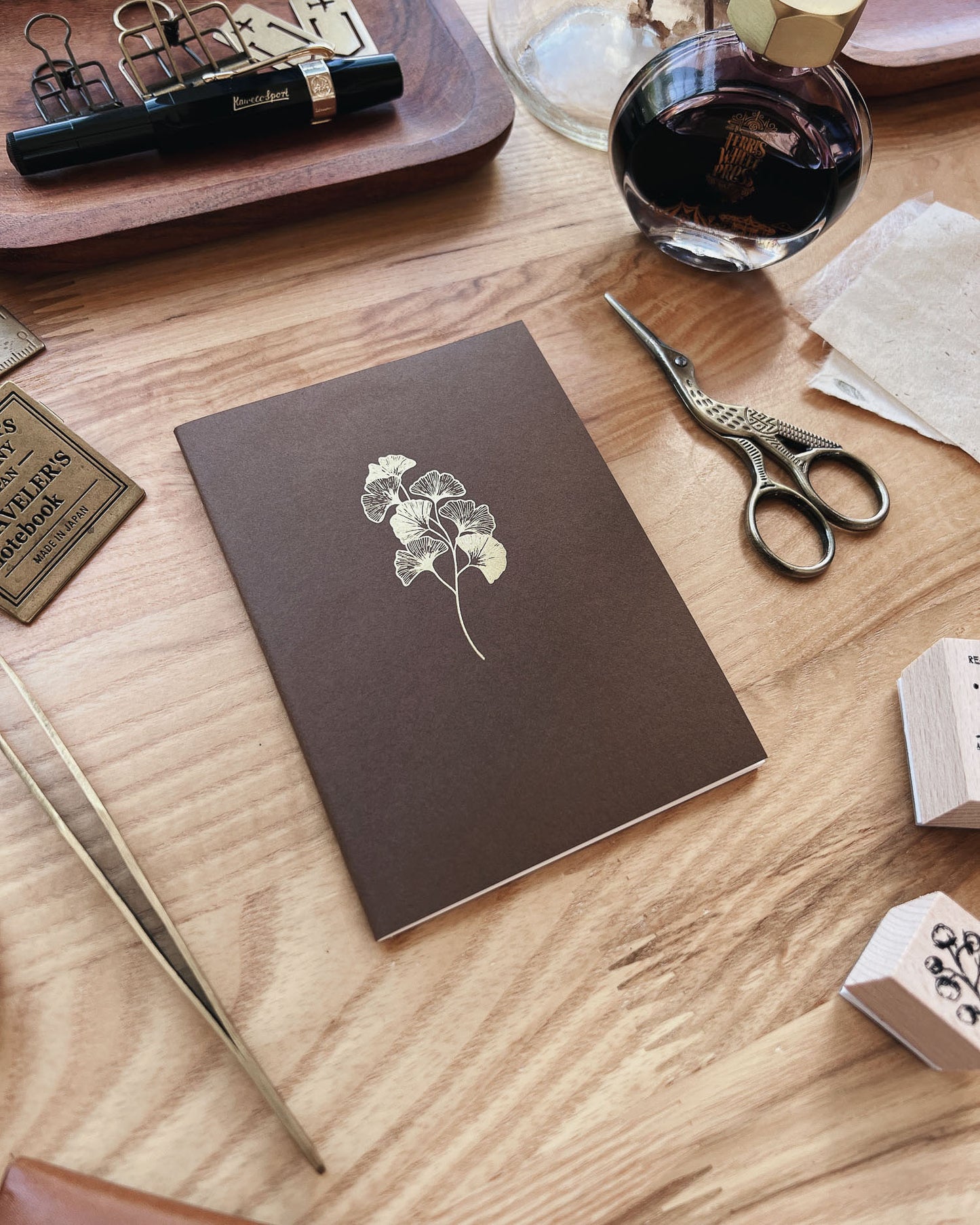 Gingko Notebook - Passport Size