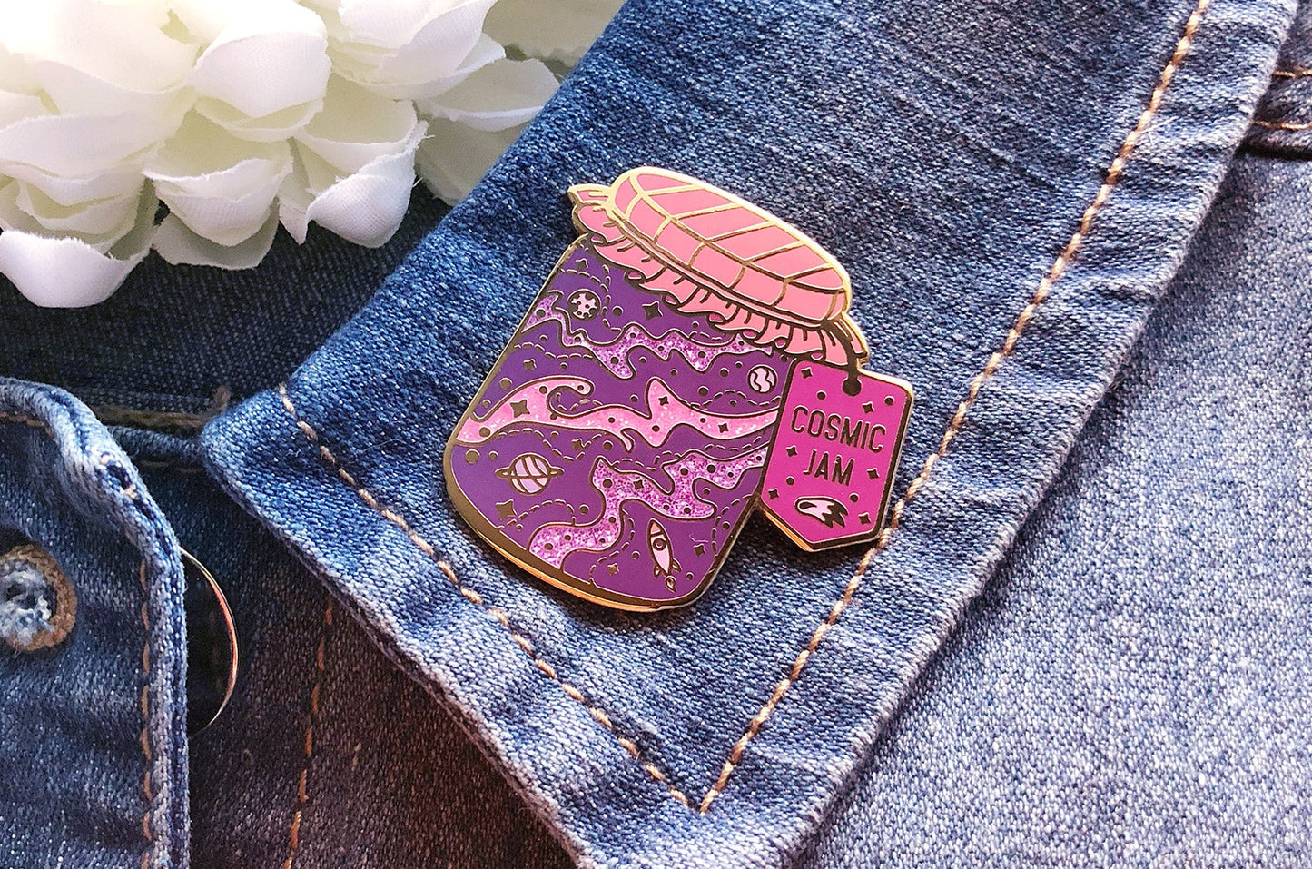 Cosmic Jam Enamel Pin