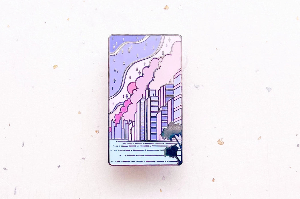 Sea To Sky City Pop Enamel Pin