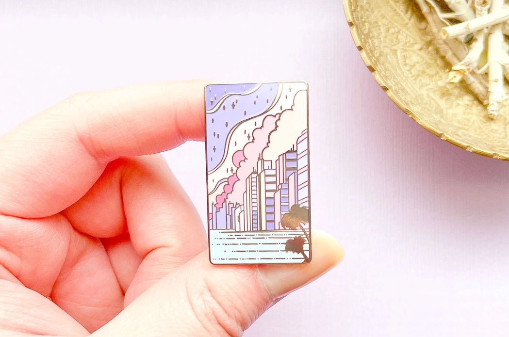 Sea To Sky City Pop Enamel Pin