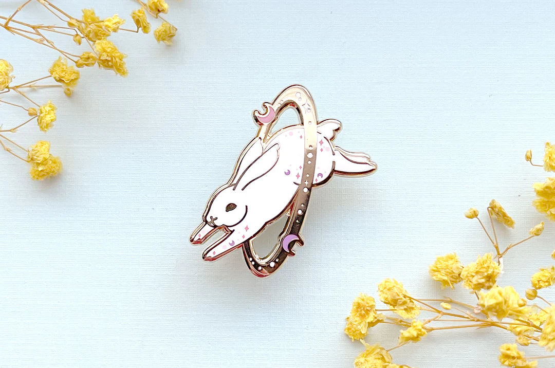 Cosmic Rabbit Enamel Pin