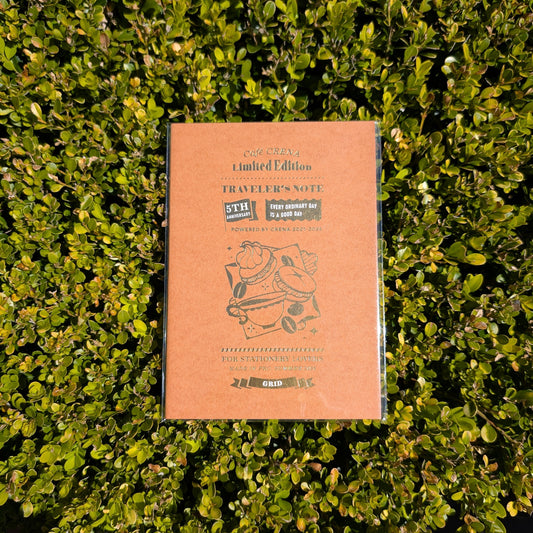 Cafe Crena Limited Edition 5th Anniversary A5 Notebook - 4mm Grid