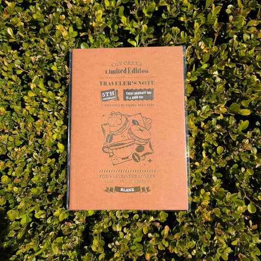 Cafe Crena Limited Edition 5th Anniversary A5 Notebook - Blank
